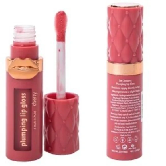 Plumping Lip Gloss - Coconut (clear) Pink Sugar, Watermelon, Strawberry & Cherry - Picture 5 of 8